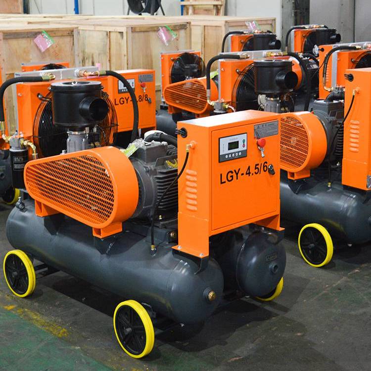 开山螺杆式空气压缩机LGY4.5/6双气罐电动可移动配套凿岩机专用