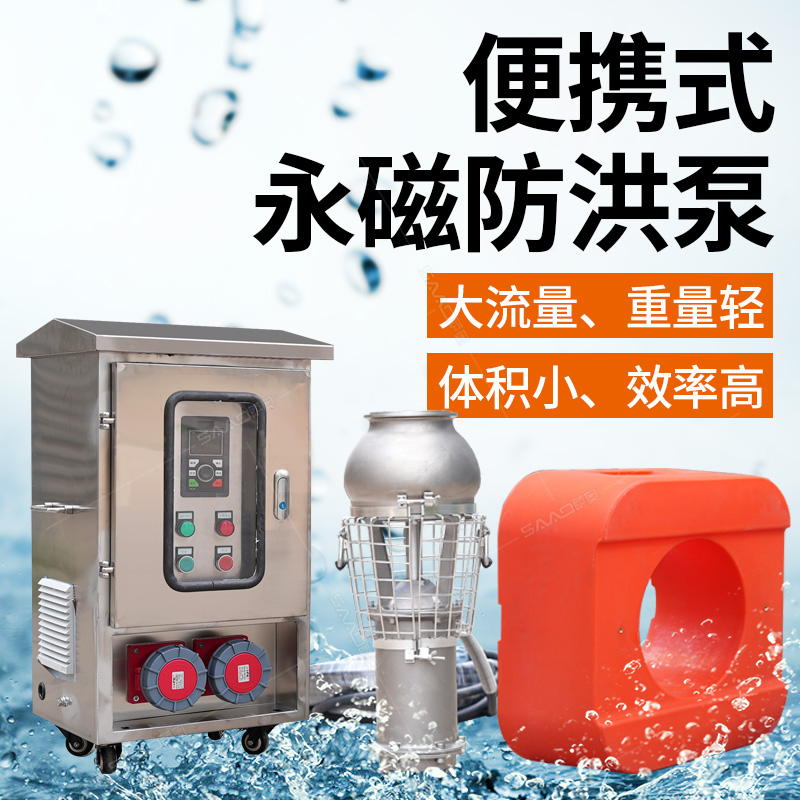 萨奥机械供应永磁防洪泵 高扬程排水排涝轴流泵 便携式大流量变频泵