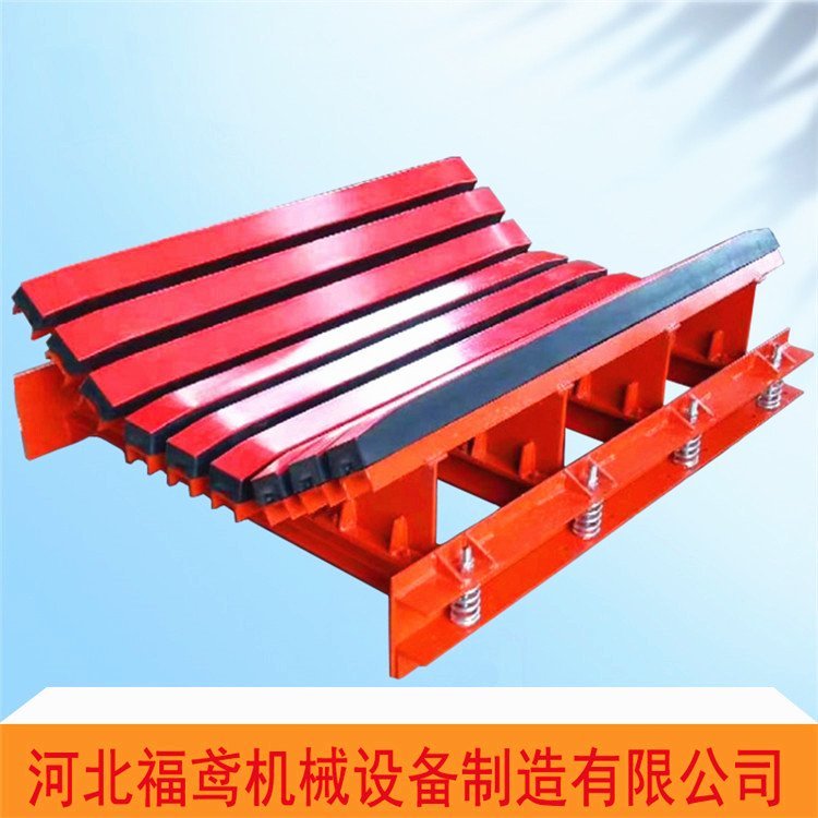 带式输送机缓冲床 耐磨受力面积大缓冲床 减少皮带转载点损伤