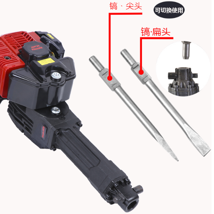 水泥路面冲击钻 工程油镐破锤 汽油内燃凿岩机 省时省力