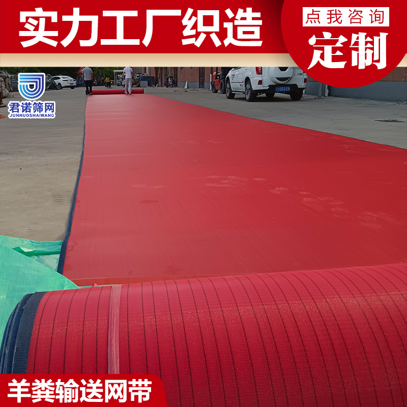 尼龙网羊粪输送带网带 实力工厂织造 君诺筛网
