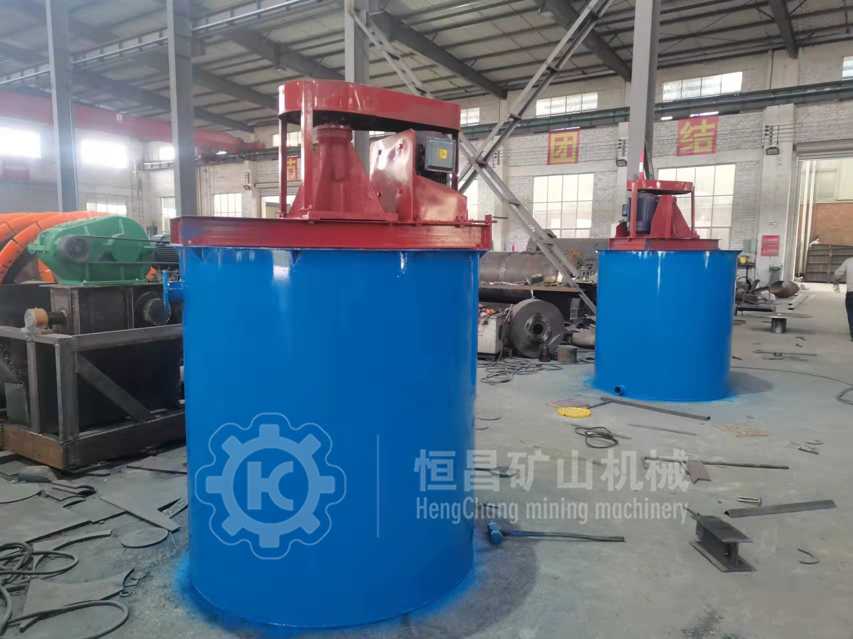 矿山提升式浮选矿浆叶轮搅拌槽 大型矿用带电机立式搅拌桶 药剂桶
