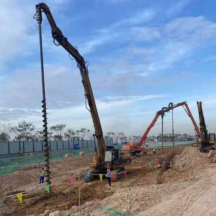 8000NM螺旋钻机电线杆钻孔引孔机工地旋转钻孔机