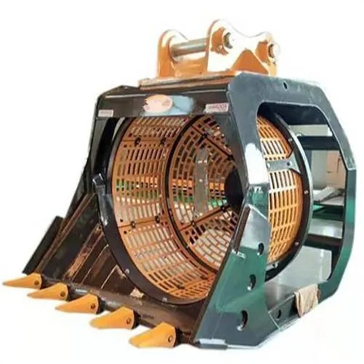 挖掘机筛分斗 滚筒式砂石分离网格筛网 移动式中德联合ZDLH-93