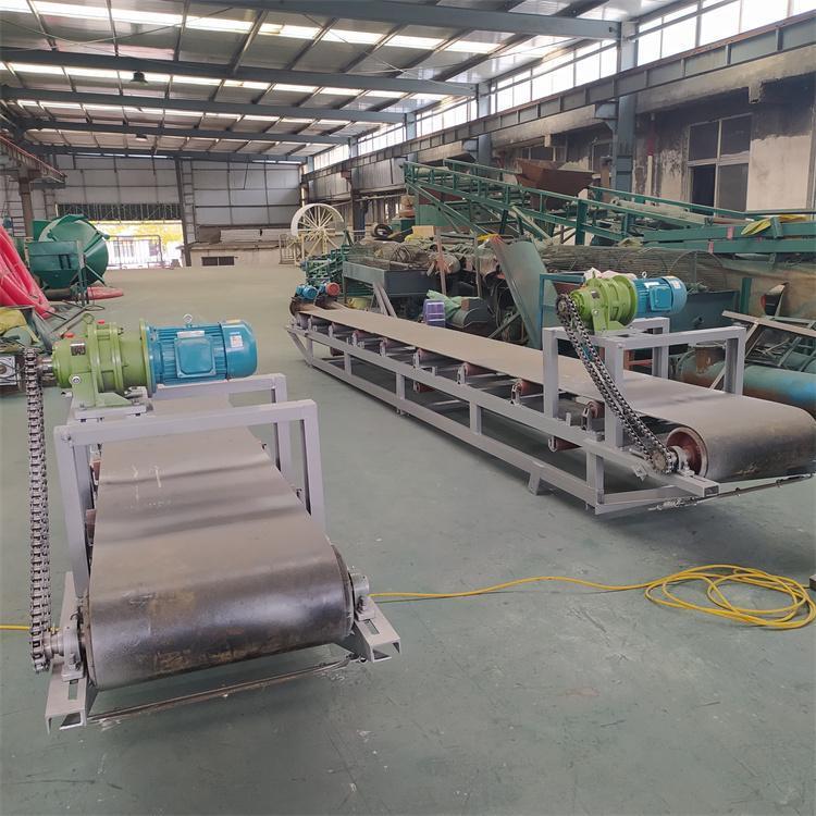 锯末饲料颗粒皮带输送机XWZFD 中天防滑带输送机 12米粮食入仓输送机