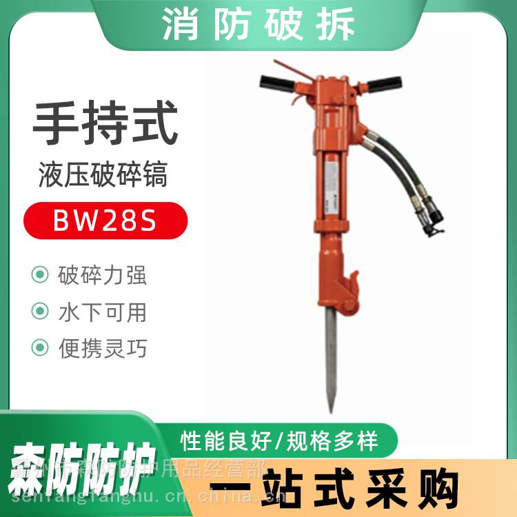 消防大功率破镐BW28S重型液压破镐可拆卸凿岩机液压冲击镐