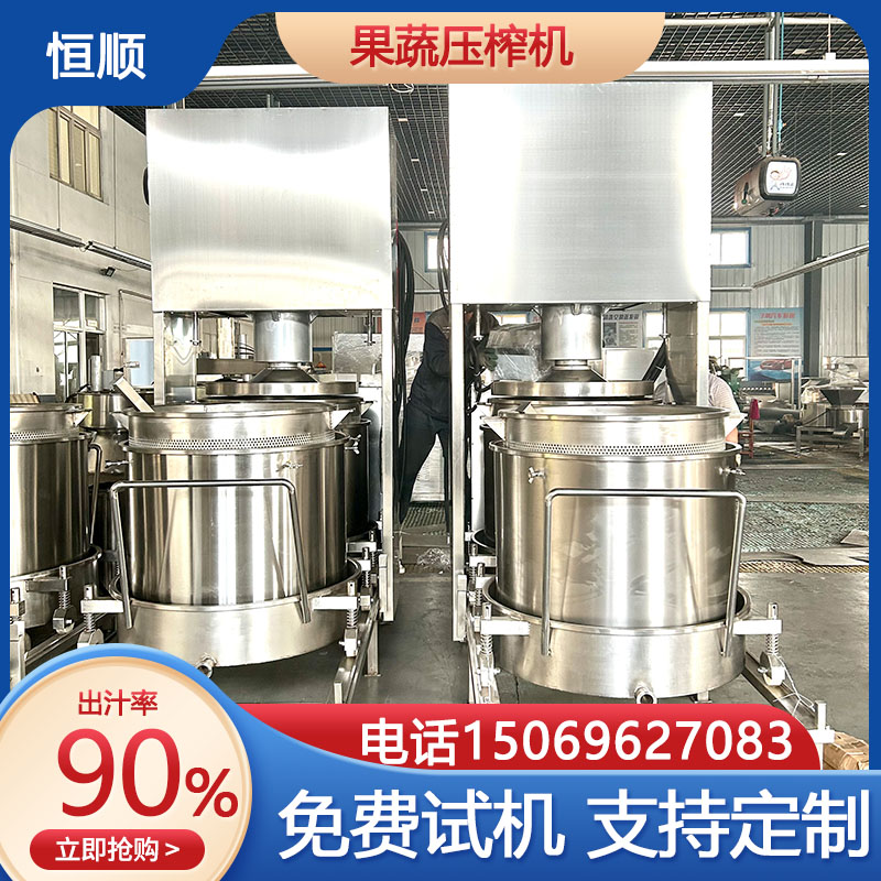 果蔬汁压榨机 40吨商用草本中药渣脱水压滤机 水果刺梨酵素压收汁机
