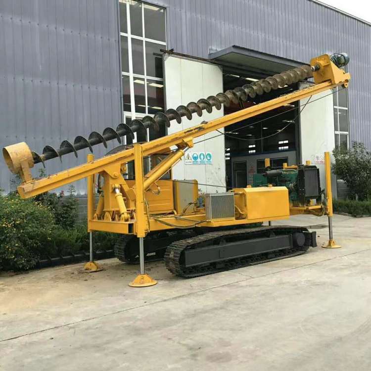 履带式长螺旋钻孔机 10米15米抗浮锚杆钻机生产厂家