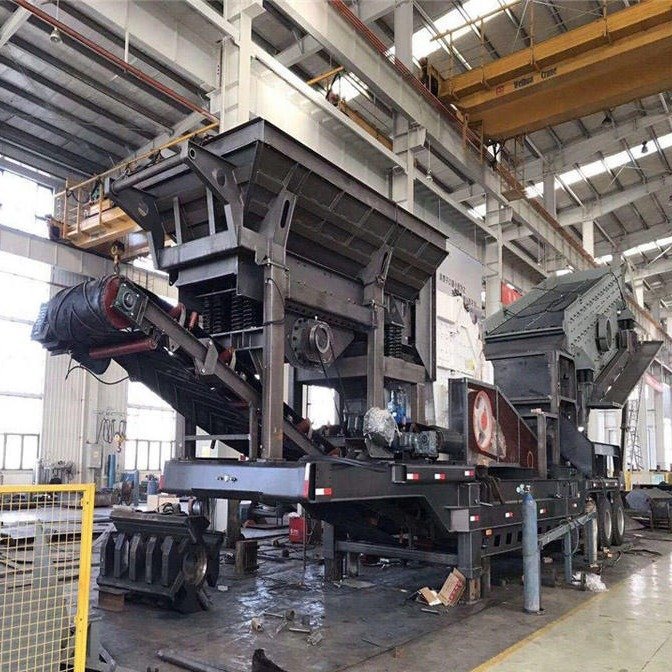 砂石料轮胎式破站 石料线移动破站 博之鑫石灰石移动破设备 鹅卵石移动式破机 砂石生产线设备破机