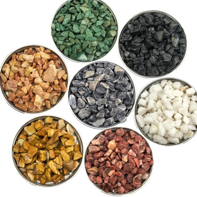 铺路造景用 枯山水磨石 瓜子片石子黑色砾石