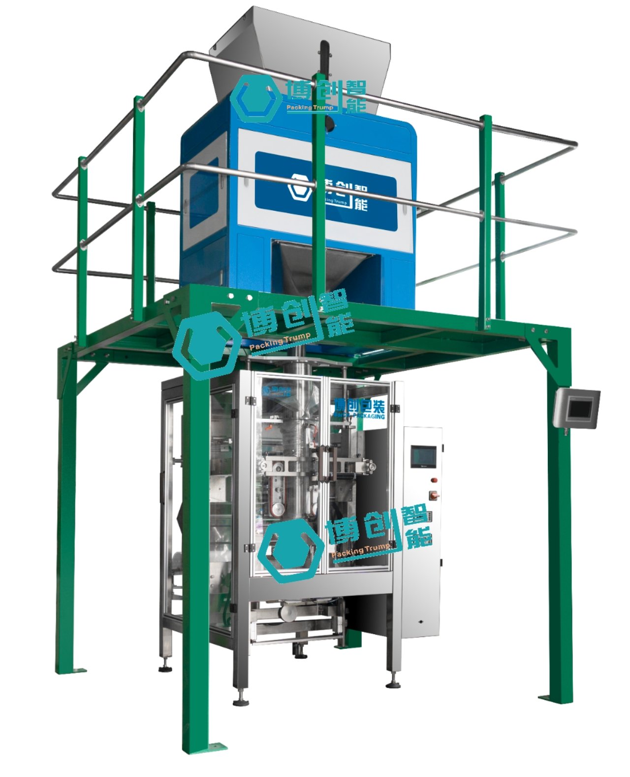面粉单膜全自动立式制袋包装机组
