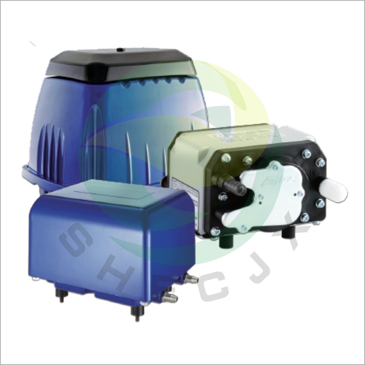 台湾电磁式鼓风机静音鱼缸水产养殖增氧气泵电宝