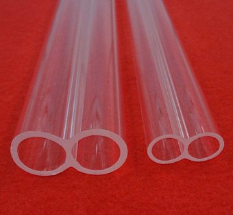 透明双孔管