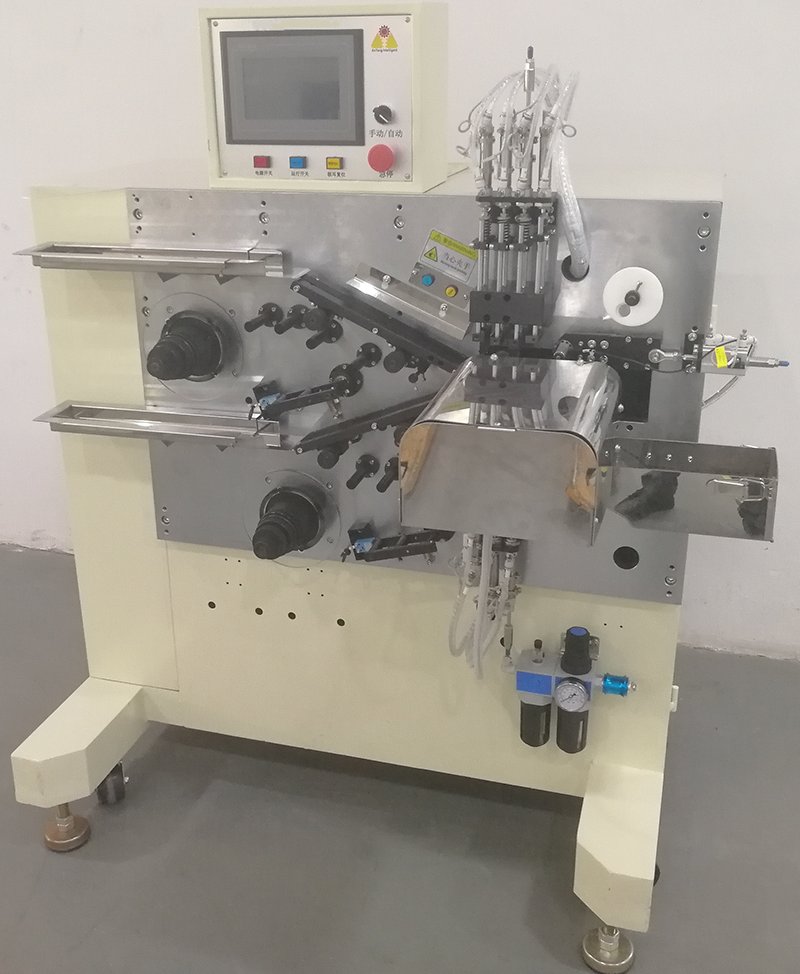 半自动圆柱形卷绕机 （GRS-BZD-18650)