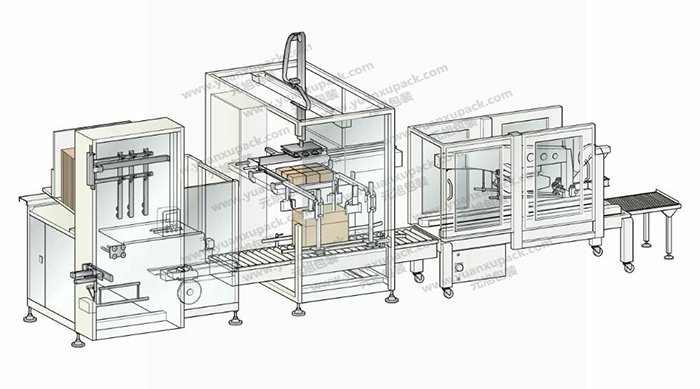 纸箱开装封一体机YK-ZX03