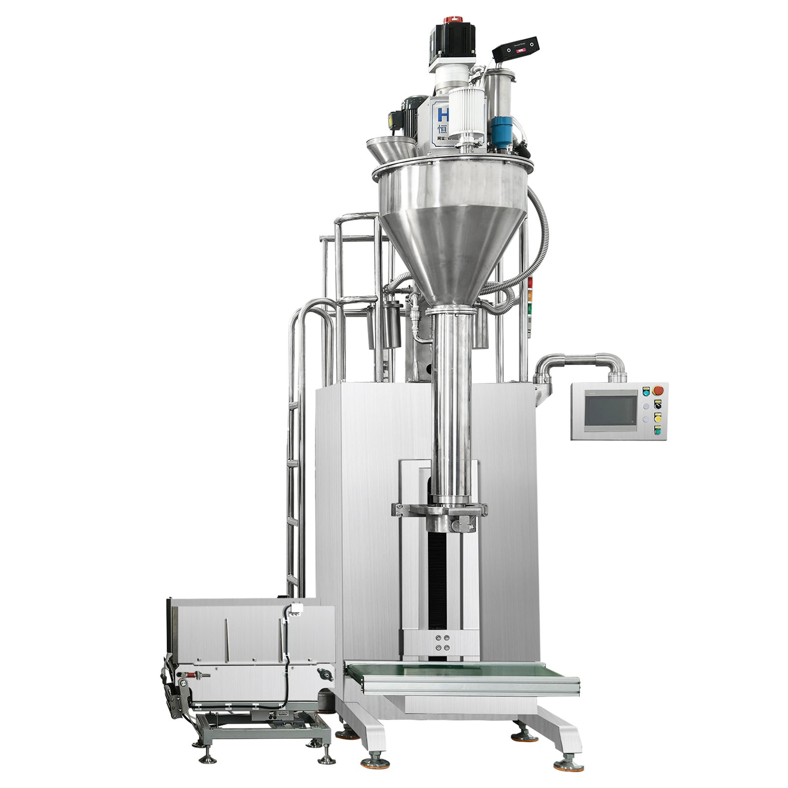 脱气螺旋下料立式半自动25KG袋包装机