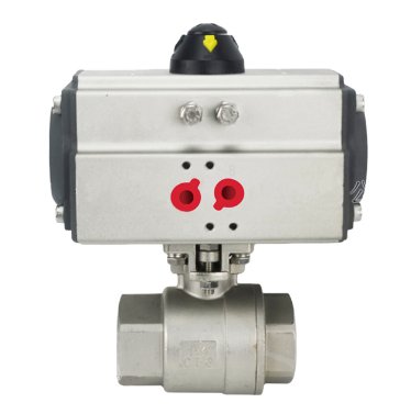 气动二片式丝扣球阀