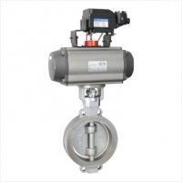 气动对夹式三偏心蝶阀