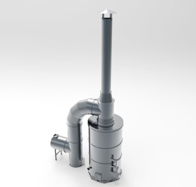 立式旋风喷烧炉