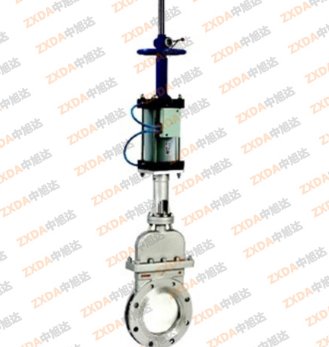 气动带手动暗杆刀闸阀