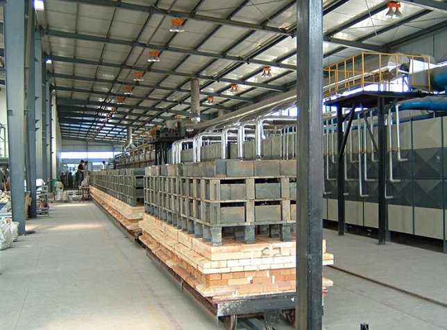 氧化铝瓷球隧道窑