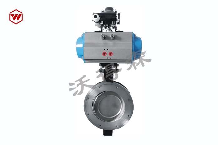 气动双偏心高性能对夹蝶阀