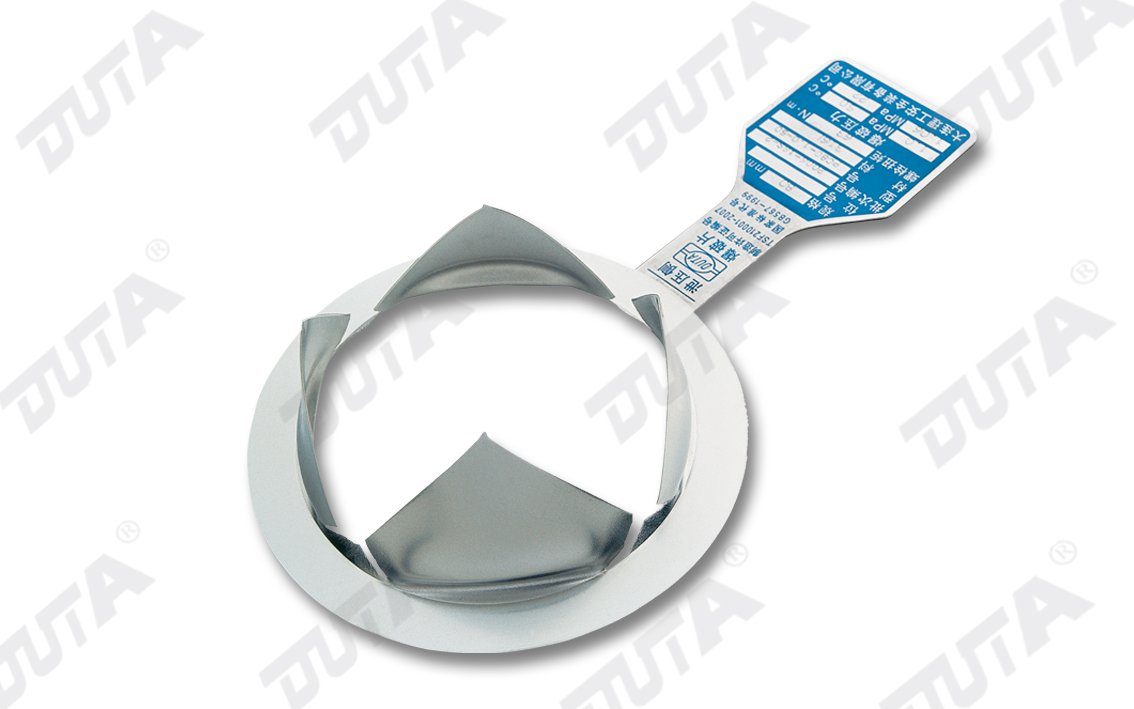 平板带槽型爆破片