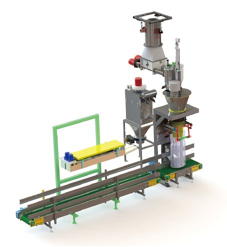 袋内除气式粉体包装线