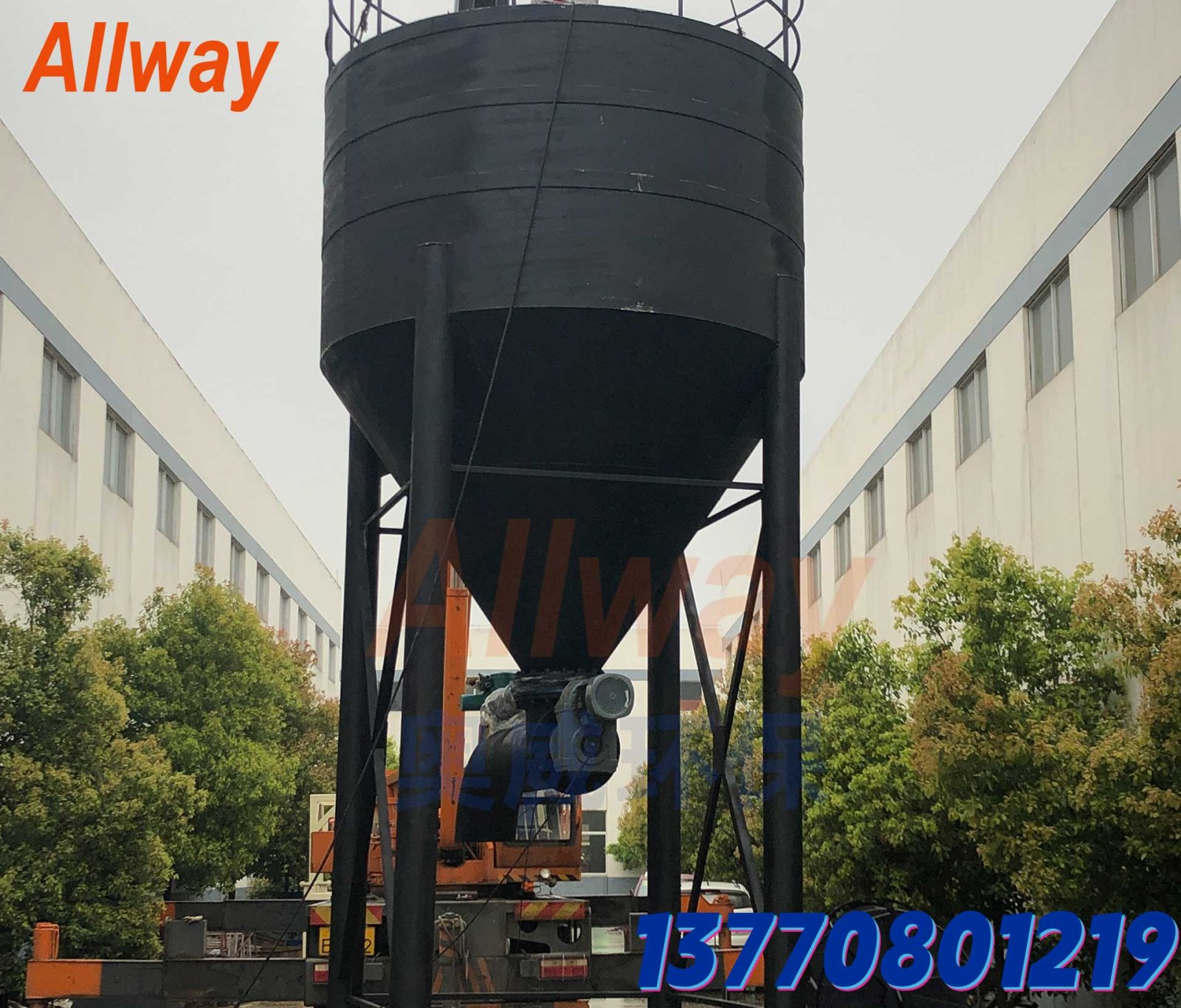 AW-LC-YN2 淤泥缓存搅拌料仓