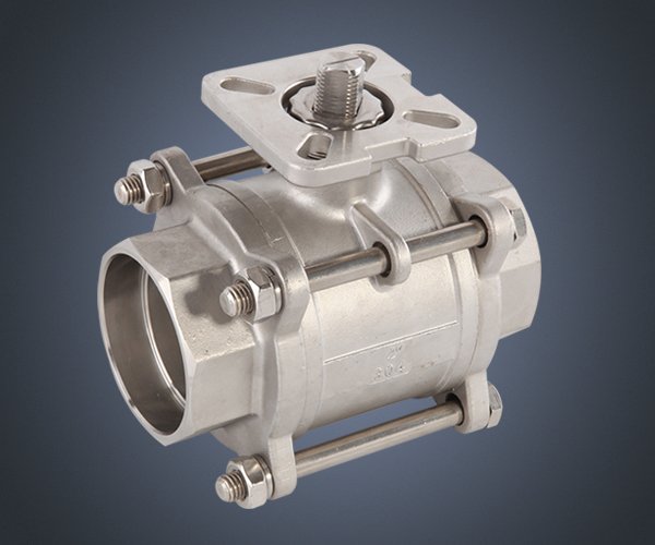 三片式螺纹高平台球阀