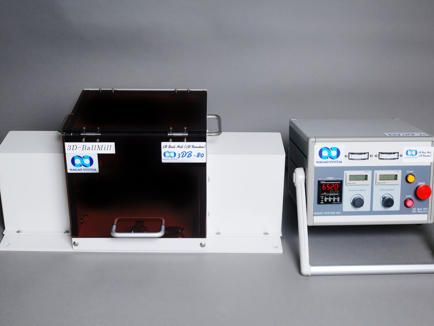 日本NAGAO小型3D纳米粉碎球磨机3DB-80