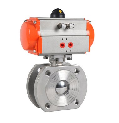 气动法兰超薄高平台球阀