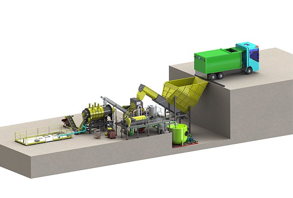 餐厨果蔬菜场预处理系统