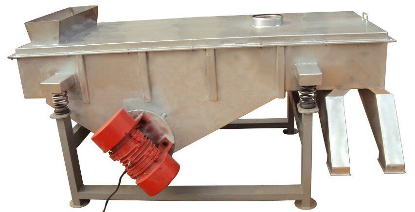 碳酸钙不锈钢直线振动筛-新乡华维机械