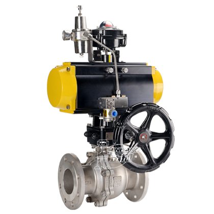 不锈钢法兰气动球阀