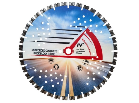 激光焊接金刚石均匀分布/有序排列锯片-短锯齿波纹