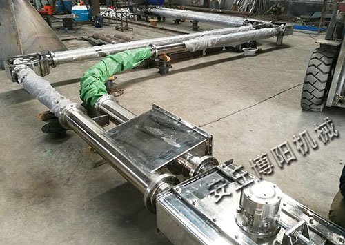 珍珠岩粉管链机、管链式粉体输送机无尘环保