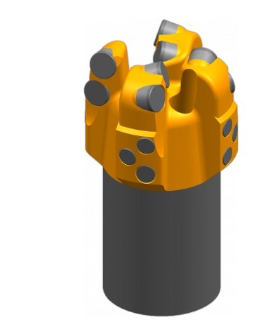 四刀翼矿用不取芯钻头