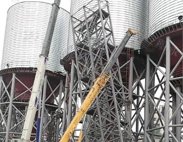 焦炭硅石钢板筒仓