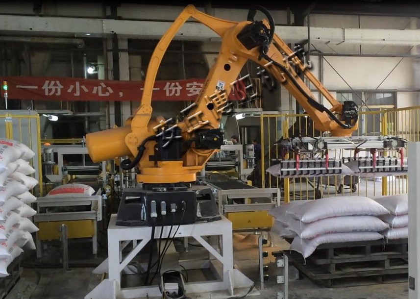 博阳自动码垛机 硫磺粉高位码垛机使用效果