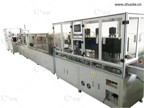 圆柱锂电自动焊盖帽、封口、清洗、套膜线