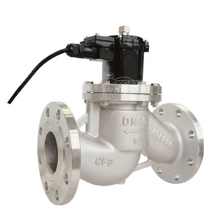 防爆带手动法兰电磁阀