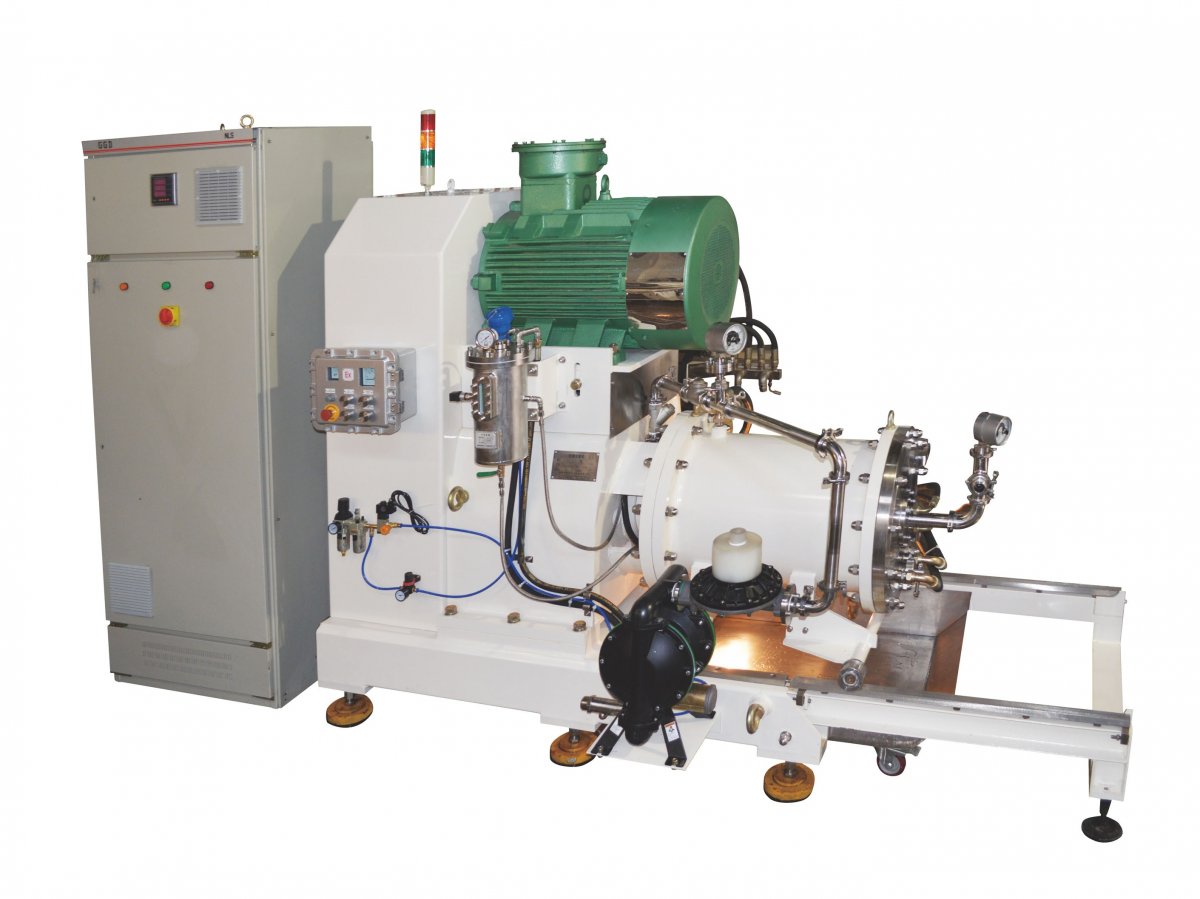 油漆涂料油墨纳米材料专用销棒卧式砂磨机