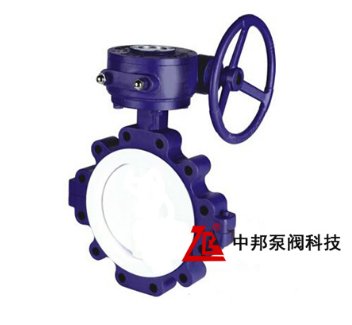 蜗轮凸耳式衬氟蝶阀