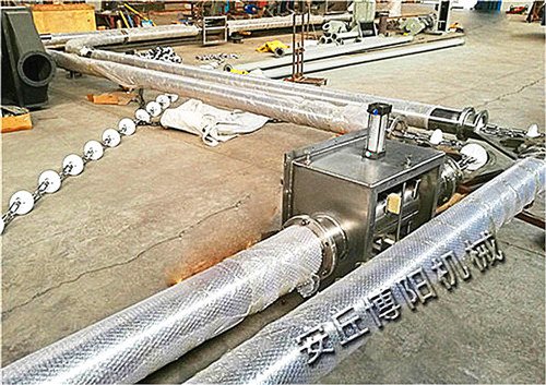 橡胶粉管链式输送机 密闭管链机方案设计