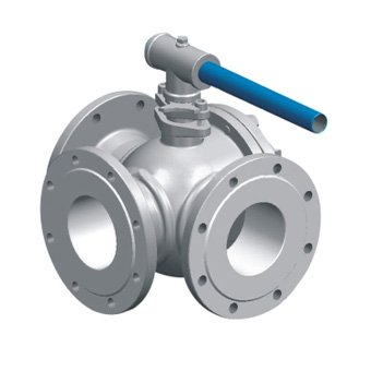 Q45F四密封三通球阀(一体式)