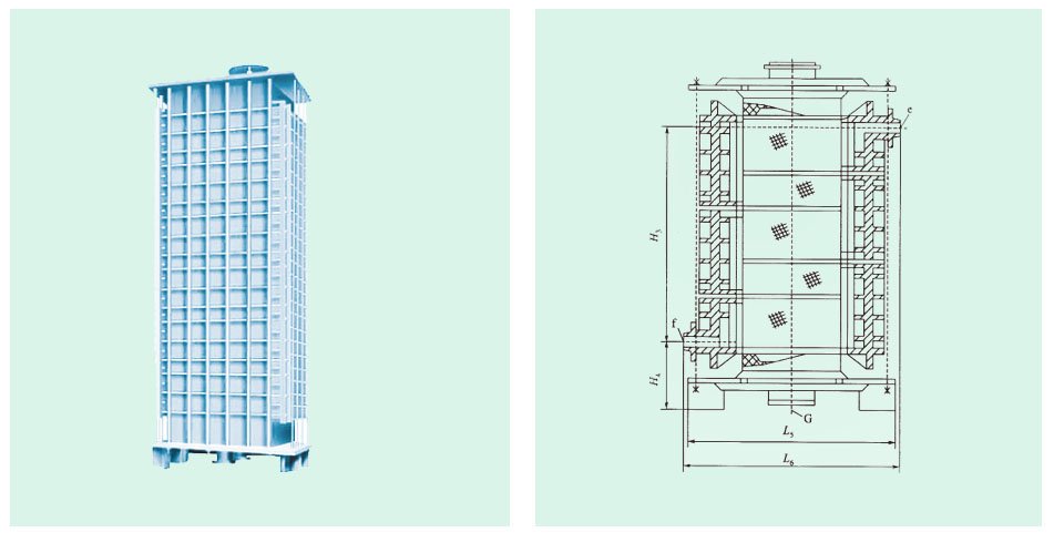 JK型矩形块孔式石墨换热器