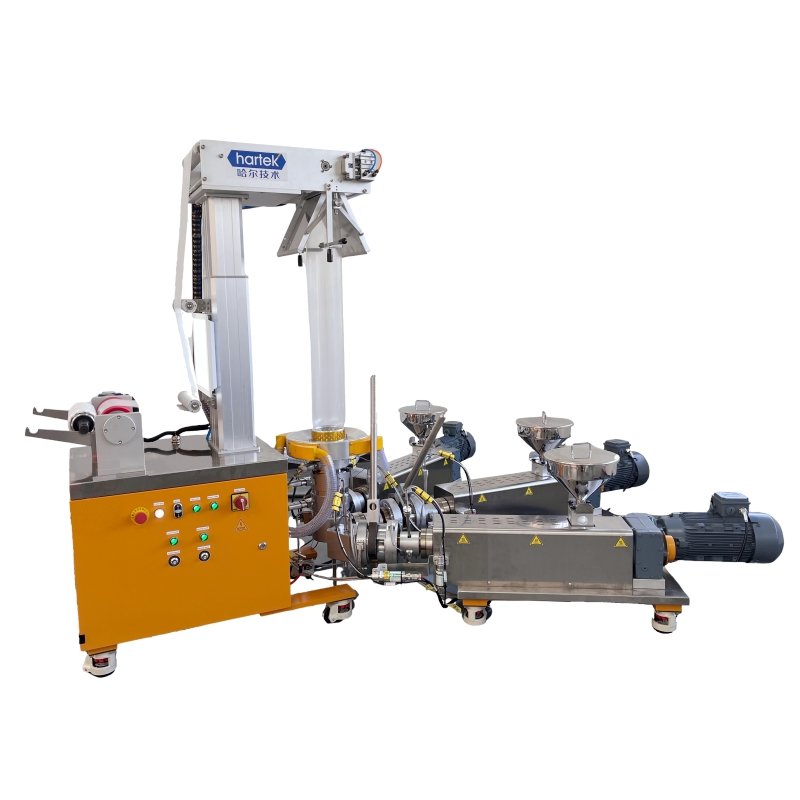 HTBS-20C塑料吹膜机多层共挤实验线