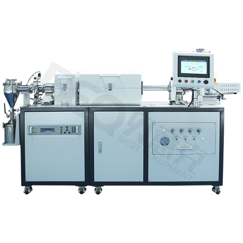 连续送料出料回转PECVD系统 BTF-1200C-R-PECVD-AD2