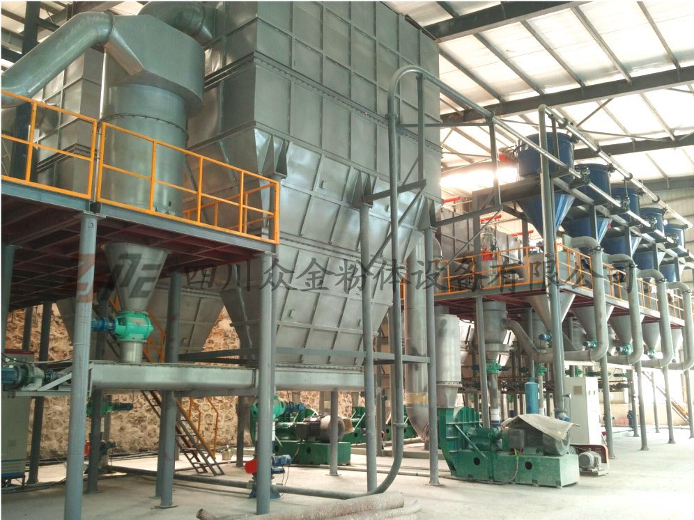 硫酸亚铁粉碎分级生产线设备